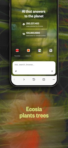 Ecosia: Search to plant trees App Store screenshot 2