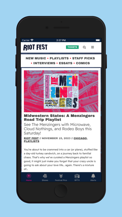Riot Fest App Store screenshot 2