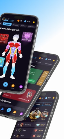 Liftoff - Ranked Gym Workouts App Store screenshot 2