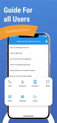 Guides for imo Video Chat Call App Store screenshot 2