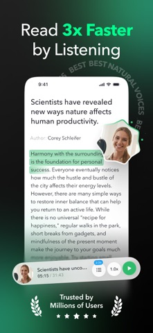 Peech: Text to Speech Reader App Store screenshot 2