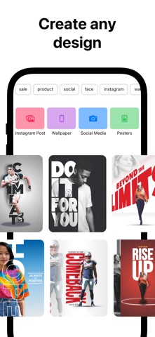 Creatic: Graphic Design Editor App Store screenshot 1