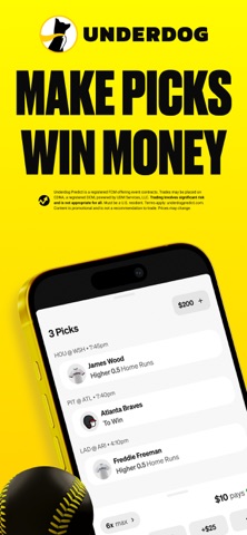 Underdog Sports App Store screenshot 1