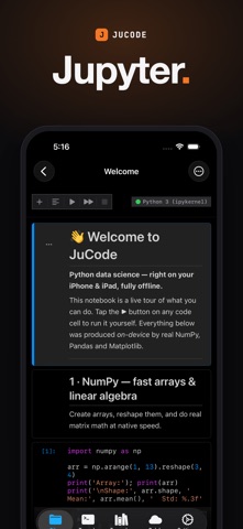 Jupyter Notebook - JuCode App Store screenshot 1
