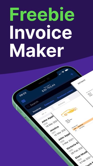 Easy Invoice Maker App App Store screenshot 1
