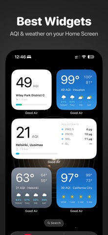 Good Air: Weather & AQI Widget App Store screenshot 2
