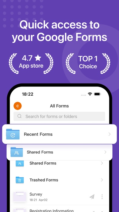 Forms for Google Docs App Store screenshot 1