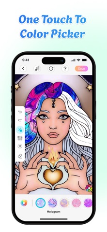 Corly: Color Picker Relax App Store screenshot 1