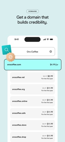 GoDaddy: Websites & Marketing App Store screenshot 1