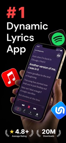 Lyrix: Dynamic Lyricsㅤ App Store screenshot 1