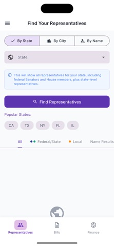Govvy: US Politicians App Store screenshot 1