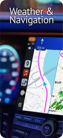 Drive Weather with Live Radar App Store screenshot 1