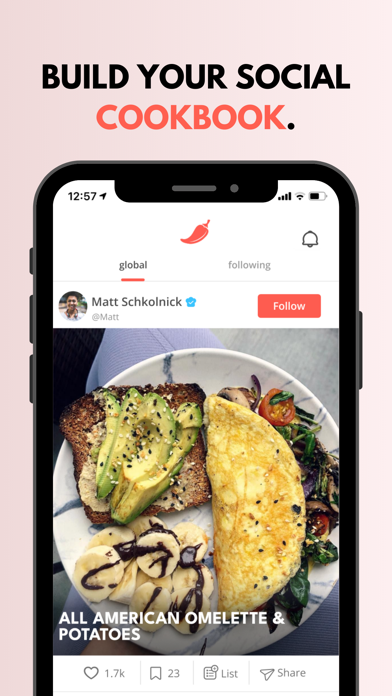 Pepper - Recipe Organizer App Store screenshot 1