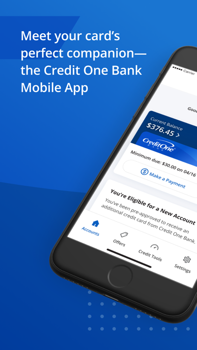 Credit One Bank Mobile App Store screenshot 1