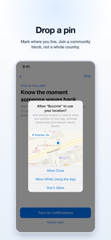 BuzzMe - New to a community App Store screenshot 2