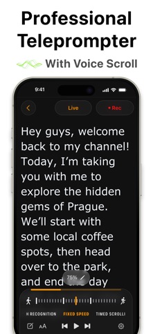Teleprompter.com App Store screenshot 1