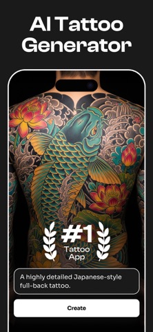 AI Tattoo Generator・Tattooist App Store screenshot 1