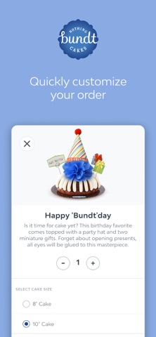 Nothing Bundt Cakes App Store screenshot 2