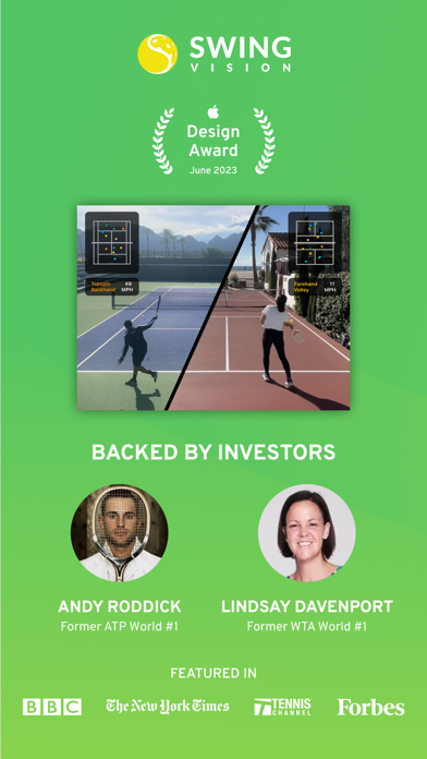 SwingVision: Tennis Pickleball App Store screenshot 1