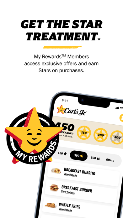 Carl's Jr. Mobile Ordering App Store screenshot 1