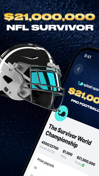 Splash Sports | Survivor & DFS App Store screenshot 1