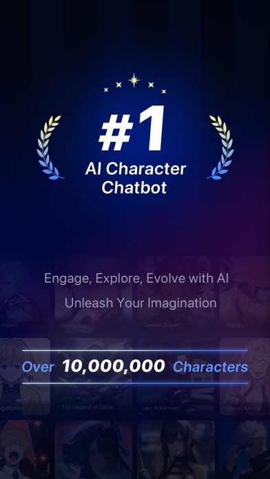 PolyBuzz: Chat with Characters App Store screenshot 1