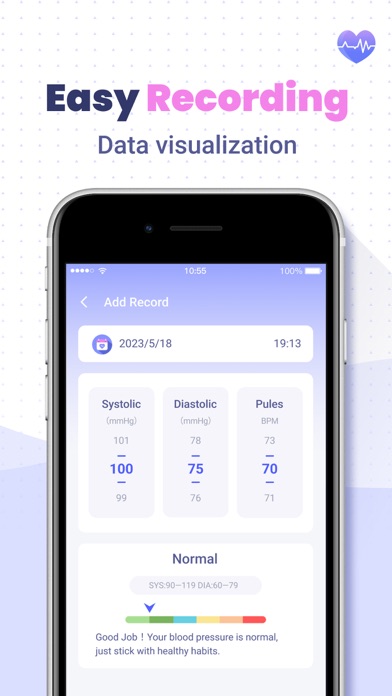 Heartwell: Track Health App Store screenshot 1