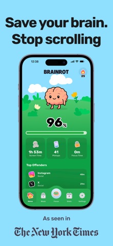 Brainrot: Screen Time Control App Store screenshot 1
