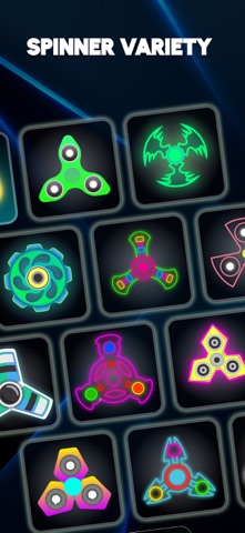 Glow Finger Spinner Art App App Store screenshot 1