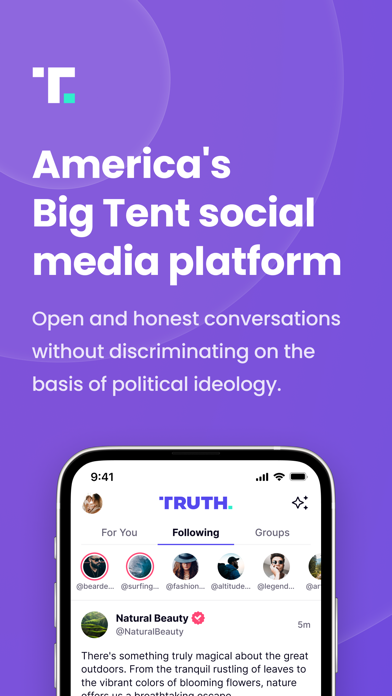Truth Social App Store screenshot 1