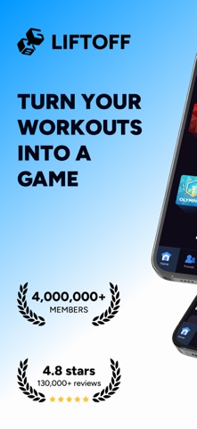 Liftoff - Ranked Gym Workouts App Store screenshot 1