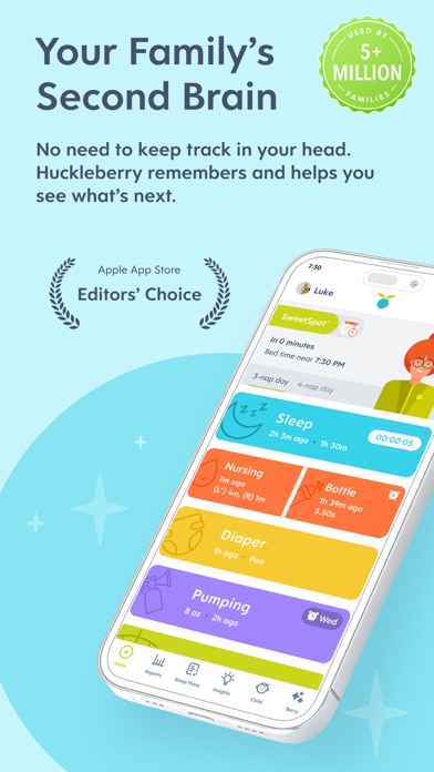 Huckleberry: Baby Tracker App Store screenshot 1