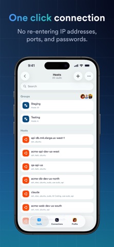 Termius - Modern SSH Client App Store screenshot 1