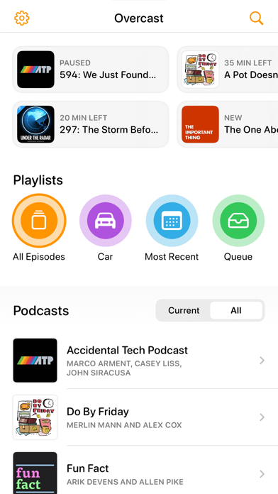 Overcast Podcast App App Store screenshot 1