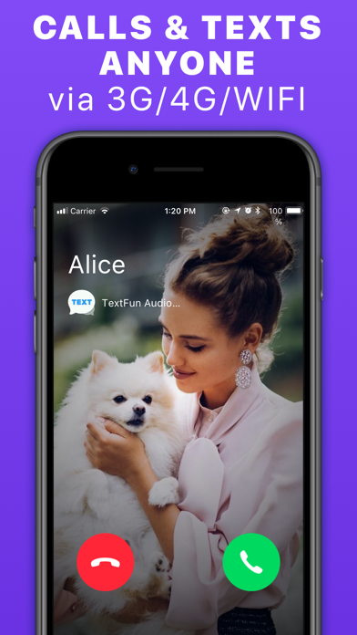Text App: Wifi Calling+Texting App Store screenshot 2