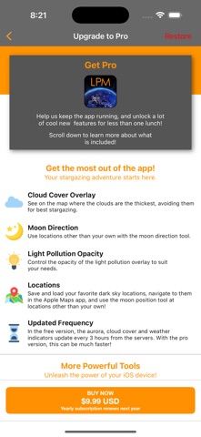 Light Pollution Map - Dark Sky App Store screenshot 2
