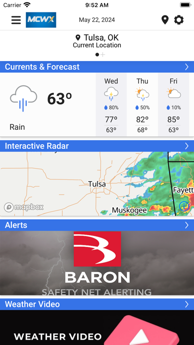 MCWX App Store screenshot 1