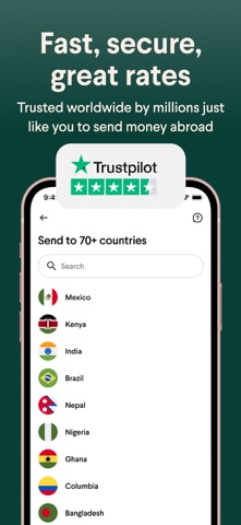 Taptap Send: Money Transfer App Store screenshot 1
