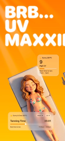SPF - Tan Timer & UV Tracker App Store screenshot 1