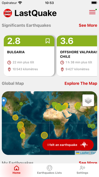 LastQuake App Store screenshot 2