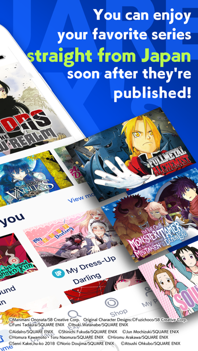 Manga UP! App Store screenshot 2