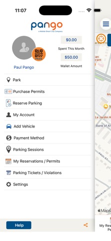 Pango Parking App Store screenshot 1
