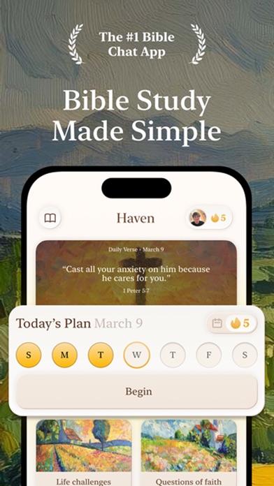 Haven - Bible Chat App Store screenshot 1