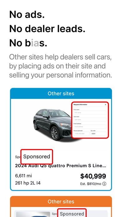 Visor - Smarter Car Search App Store screenshot 1