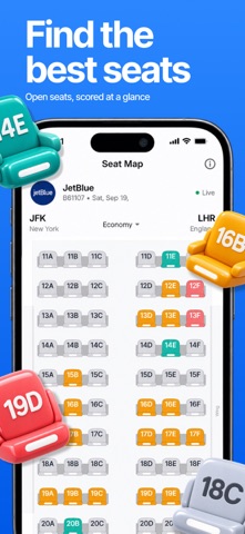 SeatMap: Flight Seat Info App Store screenshot 1