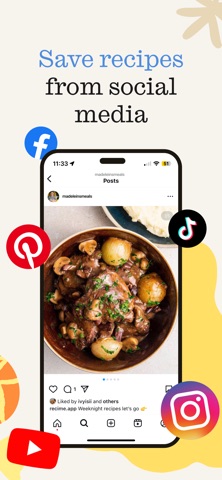 ReciMe: Recipes & Meal Planner App Store screenshot 2