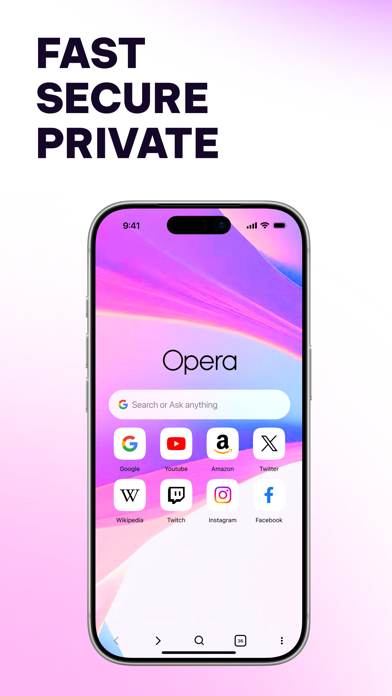 Opera Browser with VPN App Store screenshot 1