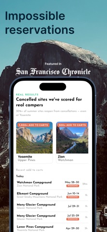 Campsite Tonight: Camping App Store screenshot 1