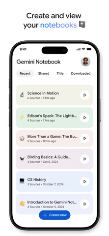 Gemini Notebook App Store screenshot 2