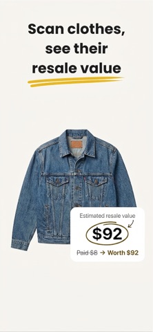Revalue: Clothing Value Scan App Store screenshot 1